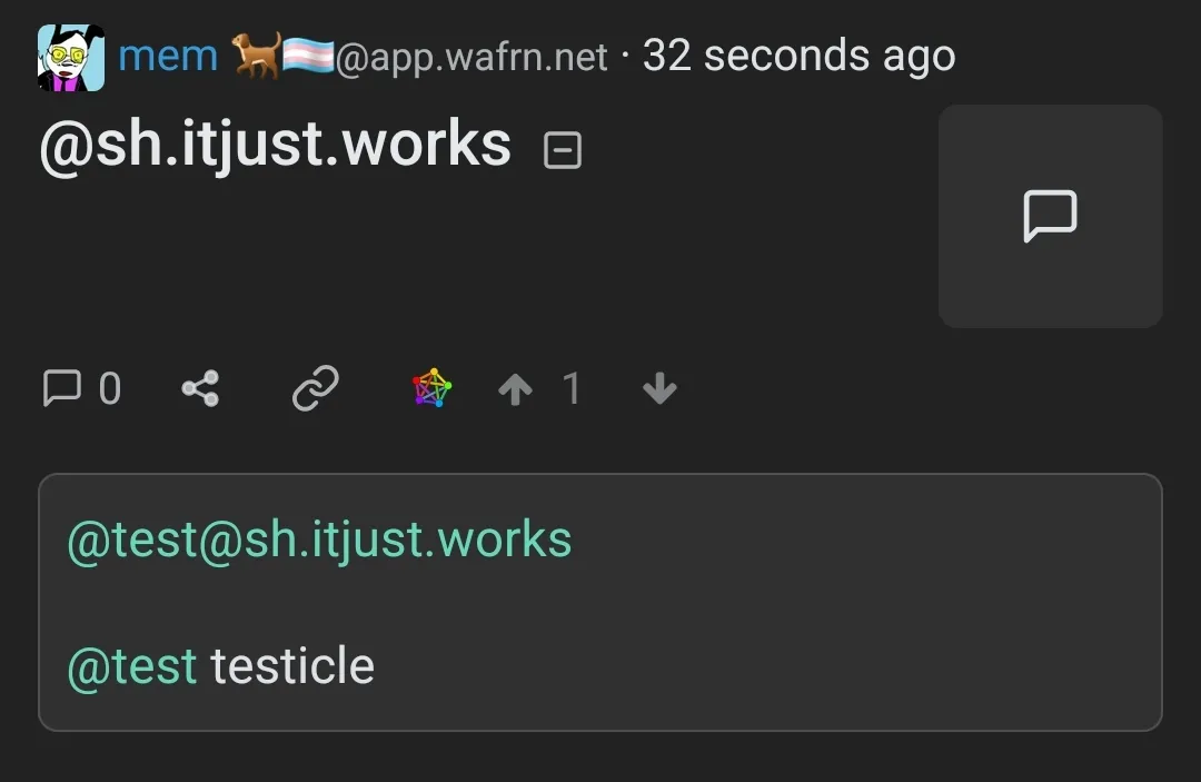 Screenshot of post above from lemmy instance
