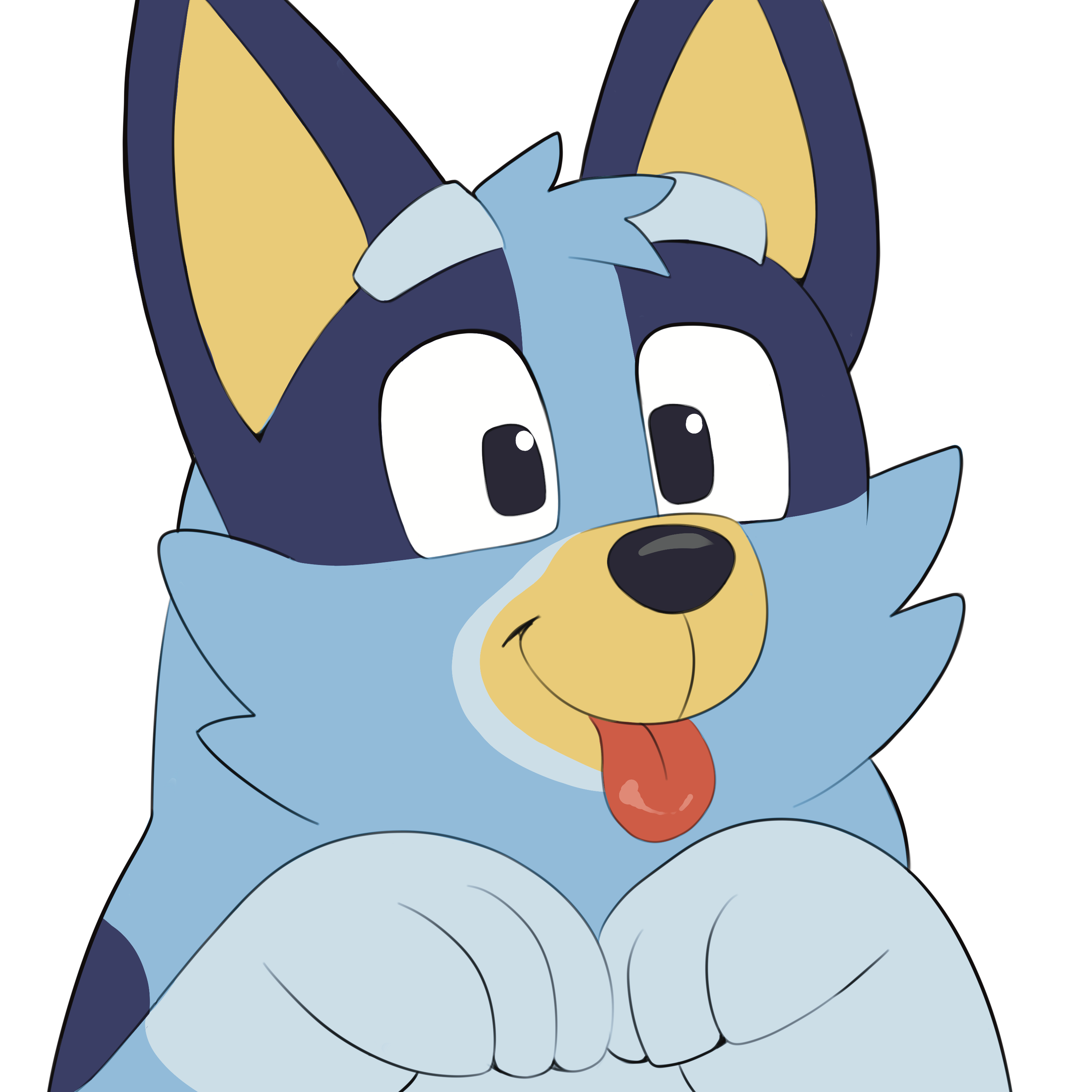 Digital art of Bluey